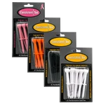 Consistent 3 1/4" Pack Of 10 Durable Plastic Golf Tees For Perfect Height. Fixed Price $7.99.