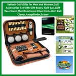 Luxury Accessories Set In Leather Case - Perfect Gift For Golfers. Fixed Price $67.99.