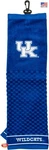 Team Golf Ncaa Kentucky Wildcats Embroidered Towel Checkered Scrubber. Fixed Price $30.99.