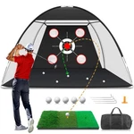 Mfnmfn 10X7FT Golf Net With Practice Mat For Backyard Driving And Chipping. Fixed Price $65.70.