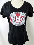 Montreal Canadiens Women Medium Screened Flag Team Logo Tee Amlc 23. Fixed Price $16.99.