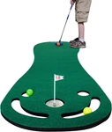 Indoor Outdoor Golf Putting Green Set With Putter, Balls, And Cup. Fixed Price $86.99.