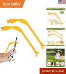 Bright Yellow 2 Pcs Golf Swing Aids For All Skill Levels - Unisex Training Tools. Fixed Price $19.99.