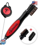 Frogger Brushpro Red Golf Club Cleaner - 2.5FT Retractable Cord Ergonomic. Fixed Price $41.99.