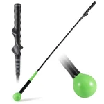 Golf Swing Trainer Aid, 47" Warm-up Practice Stick W/weighted Head For Grip. Fixed Price $27.99.