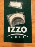New Izzo Golf X 8" Practice Putting Mat With Mirror & Movable Cup. Fixed Price $55.00.