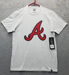 Mlb Atlanta Braves Baseball Team '47 Tee Shirt Unisex Gray Crew Neck Pullover. Fixed Price $16.80.