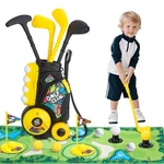 Toddler Golf Set With Cart, Upgraded Handle Clubs, 47.2" Putting Mat, 8. Fixed Price $48.59.