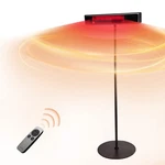 East Oak Patio Electric 1500W Standing Outdoor Heaters SPH22001 - Black. Fixed Price $122.00.