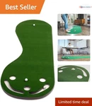 Par Three Golf Putting Green 3' X 9' Foldable Practice Mat With Cups Sand.... Fixed Price $72.99.