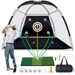 Golf Practice Net 10X7 Ft Hitting Driving Chipping Swing Training Mat Indoor Out. Fixed Price $139.99.