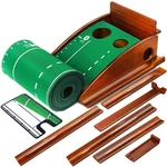 Indoor/outdoor Putting Mat With Auto Ball Return, Dual Holes & Distance Marke.... Fixed Price $77.52.