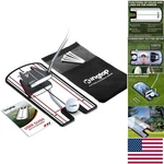 All-in-one Golf Putting Training Set Mirror, Carry Bag, And Tees Included. Fixed Price $27.56.