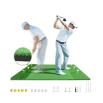 Golf Hitting Mat Indoor Outdoor, 5 * 4FT Thickened Practice With 3 T.... Fixed Price $120.07.