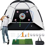All-in-one Golf Net & Mat For Indoor/outdoor Swing Chipping Practice. Fixed Price $78.99.