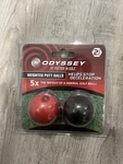 Odyssey Weighted Balls Putting Aid 2-PACK Red/black Golf Indoor/outdoor. Fixed Price $24.99.