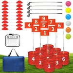 Golf Bucket Yard Game With 4 Clubs For Adults And Family, 9 Hole Course,.... Fixed Price $127.49.