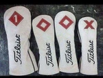 New Titleist Golf Headcover Set 4PC 1 3 5 Fairway Utility F/s White/red. Fixed Price $145.00.