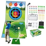 Linket Golf Double-sided 2IN1 Hitting Mat, Portable Game 70"X70". Fixed Price $91.69.