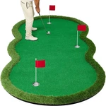 10X5FT Golf Putting Green Mat With 3 Metal Cups & Flags,dual-turf Indoor/outdoor. Fixed Price $189.80.