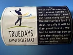 Truedays Mini Golf Mat 12IN X 24IN Residential Practice Hitting New. Fixed Price $11.99.