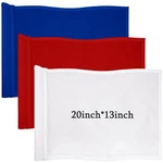 Nuenen Pcs Large Golf Flags With 13 X 20 Inches, White, Blue, Red. Fixed Price $37.99.