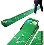 Golf Putting Mat With Water And Bunker Hazards Extra Long 9.4 Feet Aut. Fixed Price $179.96.