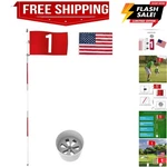 Detachable Golf Flagstick Set Backyard Outdoor Training. Fixed Price $35.09.