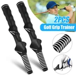 2PCS Right-hand Golf Swing Training Grip Standard Teaching Aid Warm Up Trainer. Fixed Price $6.98.