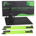 Feroca Upgraded Golf Alignment Stick Holder With Anti-tip Base, Black. Fixed Price $31.70.