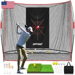 Anygulf Pro Golf Net 10X7FT Heavy Duty Practice Mat Outdoor Indoor. Fixed Price $198.57.