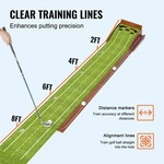 Golf Putting Mat, 5 Hole Indoor Green, Wrinkle-free Training. Fixed Price $94.30.