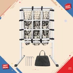 9 Hole Pitching Net Strike Zone Adjustable Height Baseball Training. Fixed Price $52.49.