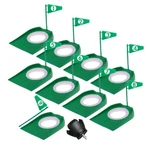 9 Pack Golf Putting Cups With Flags, Plastic Training Aids Bal.... Fixed Price $39.70.