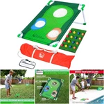 Backyard Golf Cornhole Games Targets Chipping Mats Foam Balls Scorecard Case. Fixed Price $67.89.