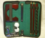 New Indoor Executive Golf Putter Set Travel Kit Carry Case Wooden Cup 2 Balls. Fixed Price $29.99.
