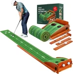 Putting Matt For Indoors, Green, Golf With Ball Return,. Fixed Price $59.99.