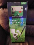 Potty Putter Toilet Time Golf Game Putting Green, Balls, Clubs, Do Not Disturb!. Fixed Price $17.99.
