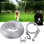 Tie Out Runner For Yard - 200FT Cable, Trolley System Large Dogs Up To. Fixed Price $92.73.