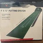 Maxfli 9' 12" Putting Sytem Mat Gravity Feed Ball Return Practice Trainer. Fixed Price $30.00.