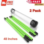 2 Pack Premium Golf Alignment Sticks, 48 Inches Fluorescent Green Training. Fixed Price $13.83.