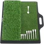 My Girls Golf Hitting Mat (16.5" 12.8") Dual Turf + Rubber Holder 9 Tees. Fixed Price $26.99.