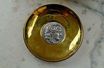 Ilias Lalaounis Nuts Tray Plate Alexander The Great Silver Inlaid Bronze. Fixed Price $79.99.