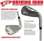 New Illegal Distance Driving Iron Long Driver Custom Golf Club 18* Or 21*. Fixed Price $59.95.