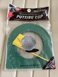 One (1) Jef Professional Regulation Size Golf Putting Cup W/flag - New & Sealed. Fixed Price $9.99.