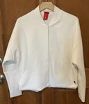 Nike Tennis Court Advantage White Swing Bomber Jacket Zippers Women Large. Fixed Price $74.99.