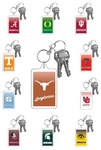 Ncaa College Team Photo Keychain Color Gradient Ombre Art Style Dual Image Clip. Fixed Price $8.95.
