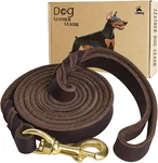Lwbmg Leather Dog Leash 6FT X 3/4 Inch, Heavy Duty Genuine Braided. Fixed Price $32.99.