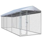 Outdoor Dog Kennel With Roof 299"X75.6"X88.6". Fixed Price $1834.99.