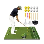 Dual Turf Golf Mat Practice Outdoor Indoor, 5 X 4 Ft Hitting With Go.... Fixed Price $106.97.